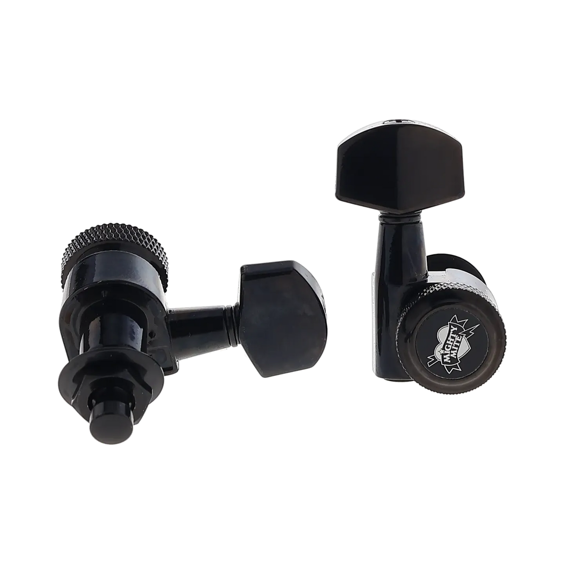 Mighty Mite Locking Tuning Machines - 6 in Line - Black Finish