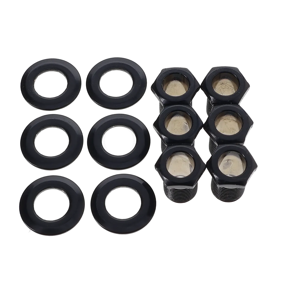 Mighty Mite Locking Tuning Machines - 6 in Line - Black Finish