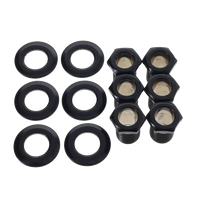 Mighty Mite Locking Tuning Machines - 6 in Line - Black Finish
