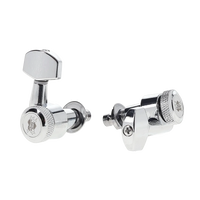 Mighty Mite Locking Tuning Machines - 6 in Line - Chrome Finish