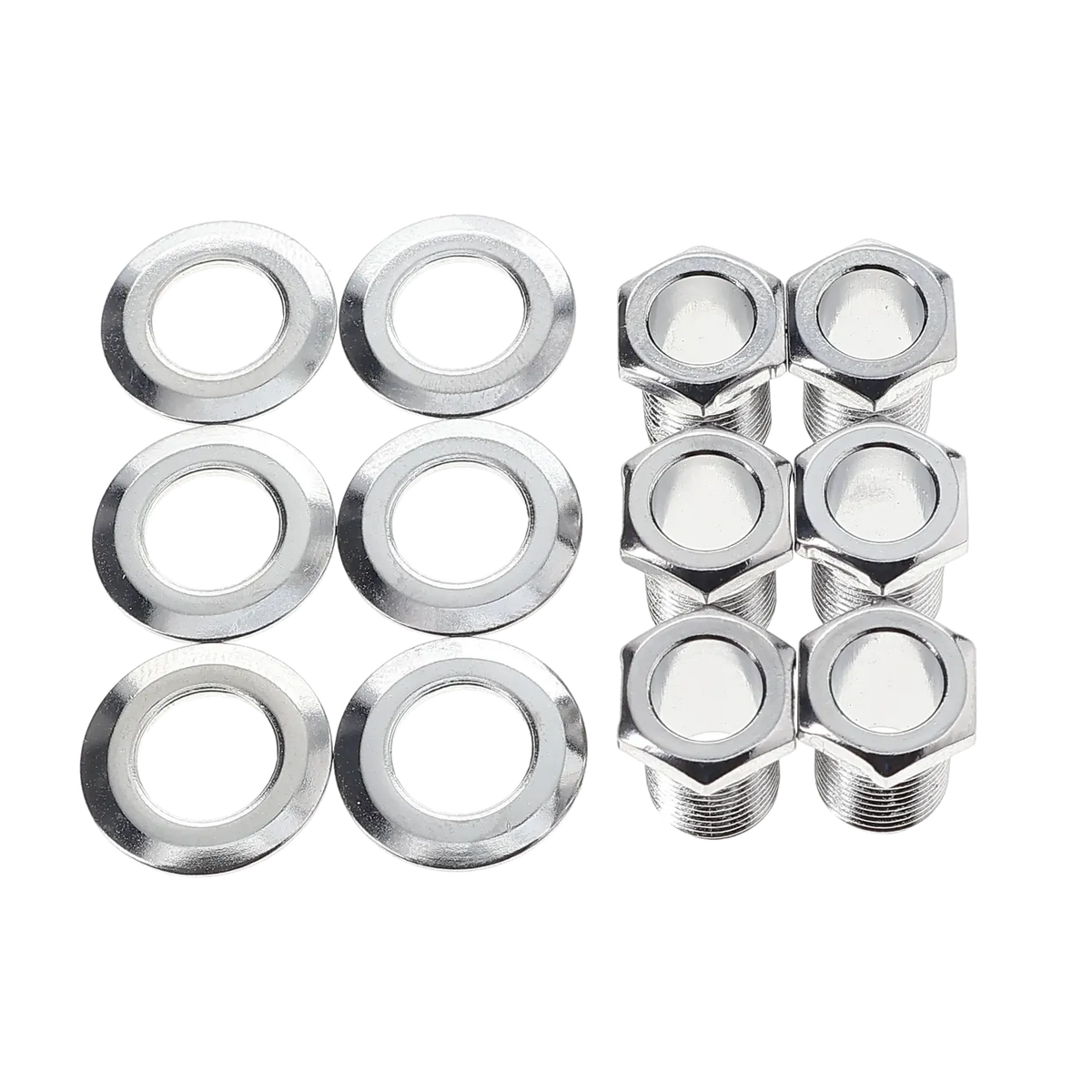Mighty Mite Locking Tuning Machines - 6 in Line - Chrome Finish