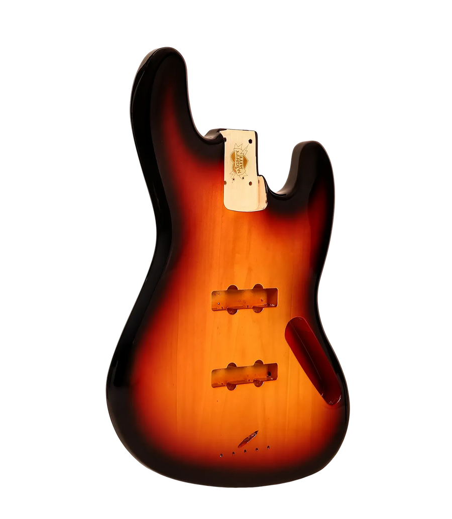 Mighty Mite Replacement Jazz Bass® Body Poplar - 3 Tone Burst