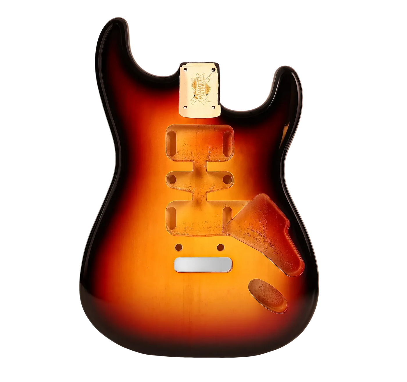 Mighty Mite Replacement Strat® Body Poplar - 3 Tone Sunburst