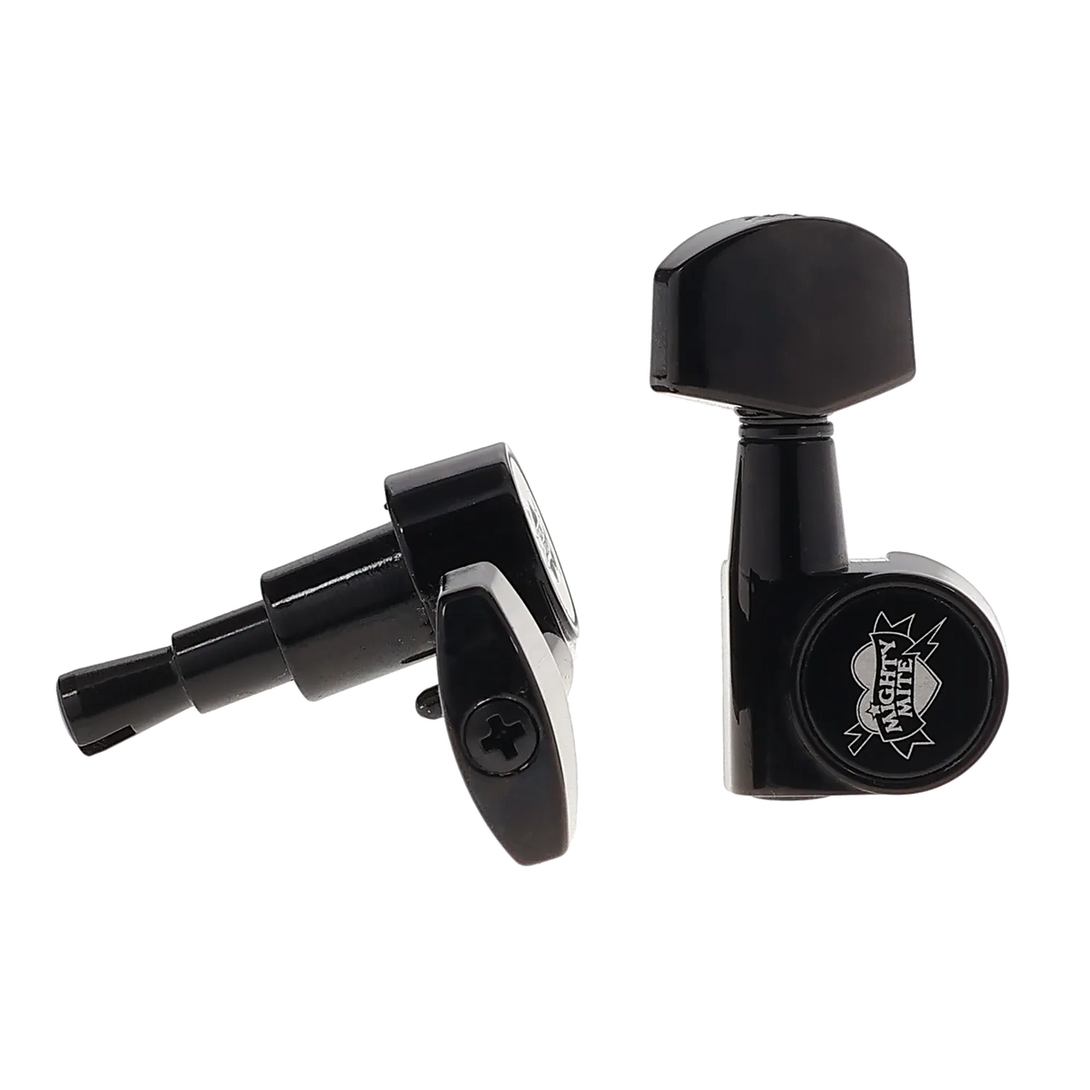Mighty Mite Sealed Tuning Machines - 6 in Line - Black Finish