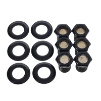 Mighty Mite Sealed Tuning Machines - 6 in Line - Black Finish