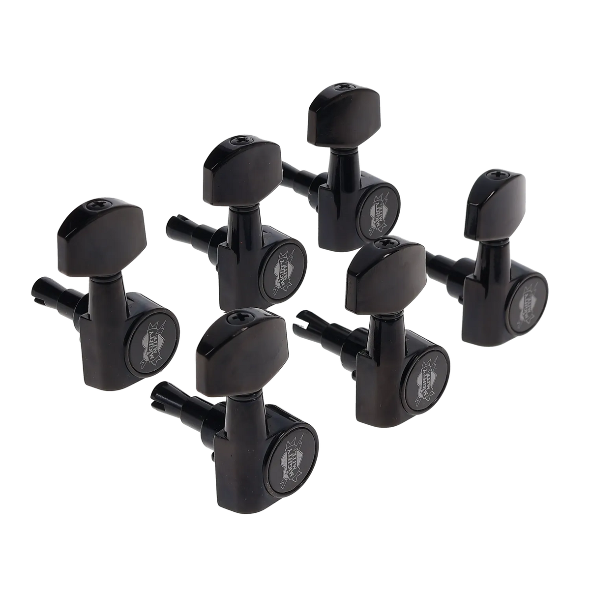 Mighty Mite Sealed Tuning Machines - 6 in Line - Black Finish