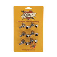 Mighty Mite Vintage Style Tuners - 6 in line - Chrome Finish