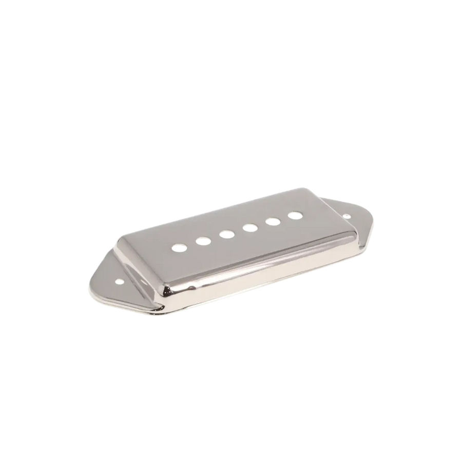 P-90 Pickup Cover (49.2mm) - Bridge Position - Nickel - Reclaimed
