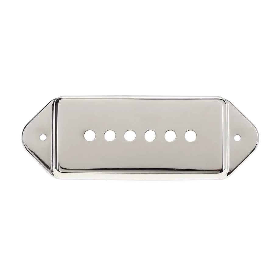 P-90 Pickup Cover (49.2mm) - Bridge Position - Nickel - Reclaimed