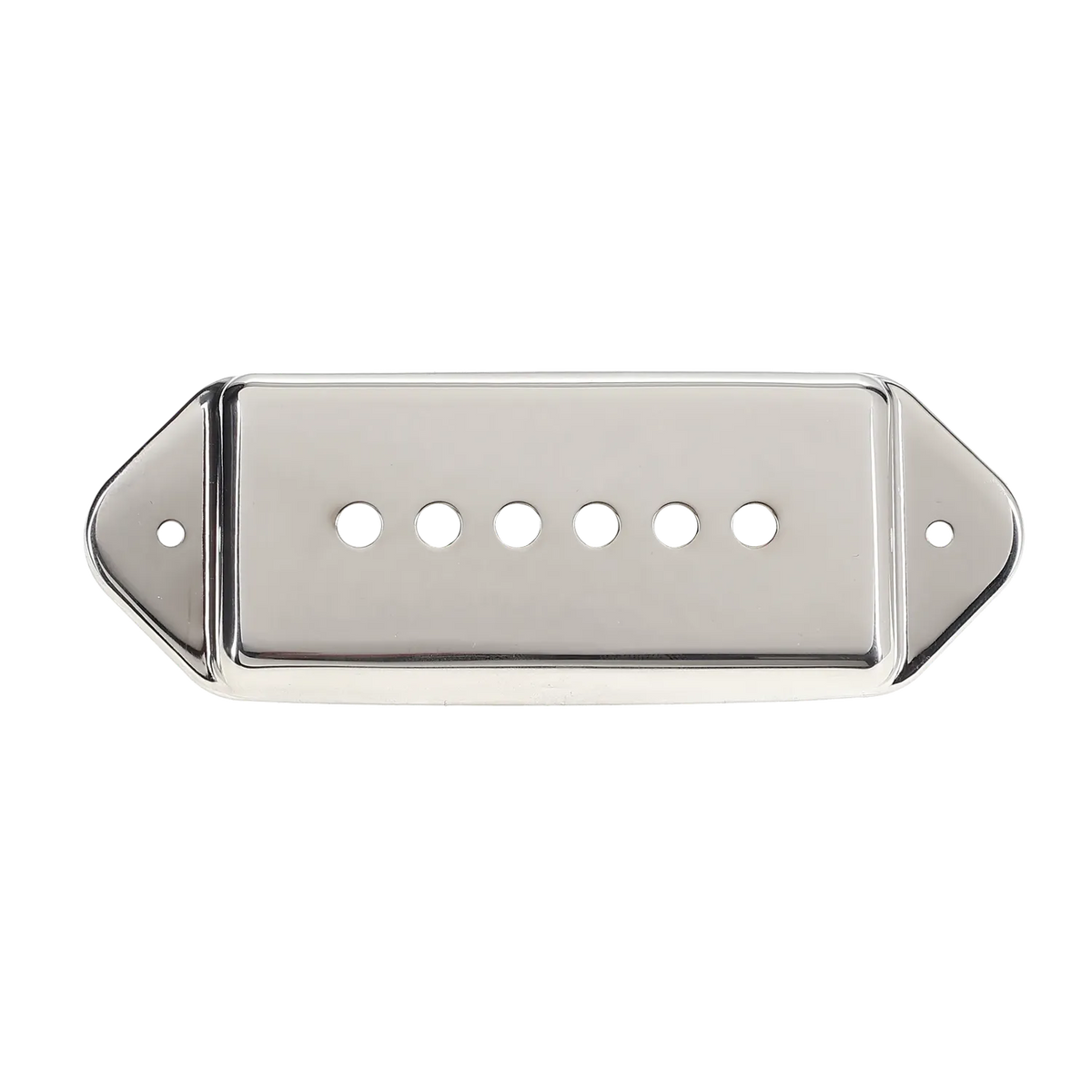 P-90 Pickup Covers (49.2mm) - Neck Position - Nickel - Reclaimed