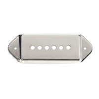 P-90 Pickup Covers (49.2mm) - Neck Position - Nickel - Reclaimed