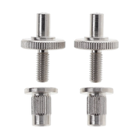 Pinnacle Tune-o-Matic Bridge w/ Titianium Saddles - Nickel Finish - w/ Posts & Anchors - Reclaimed