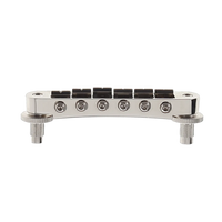 Pinnacle Tune-o-Matic Bridge w/ Titianium Saddles - Nickel Finish - w/ Posts & Anchors - Reclaimed