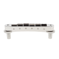 Pinnacle Tune-o-Matic Bridge w/ Titianium Saddles - Nickel Finish - w/ Posts & Anchors - Reclaimed