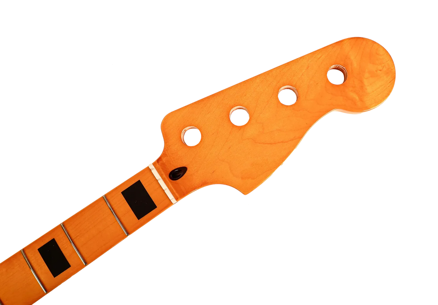 Precision Bass Neck w/ Maple FB & Block Inlays - Gloss Vintage Tint Finish