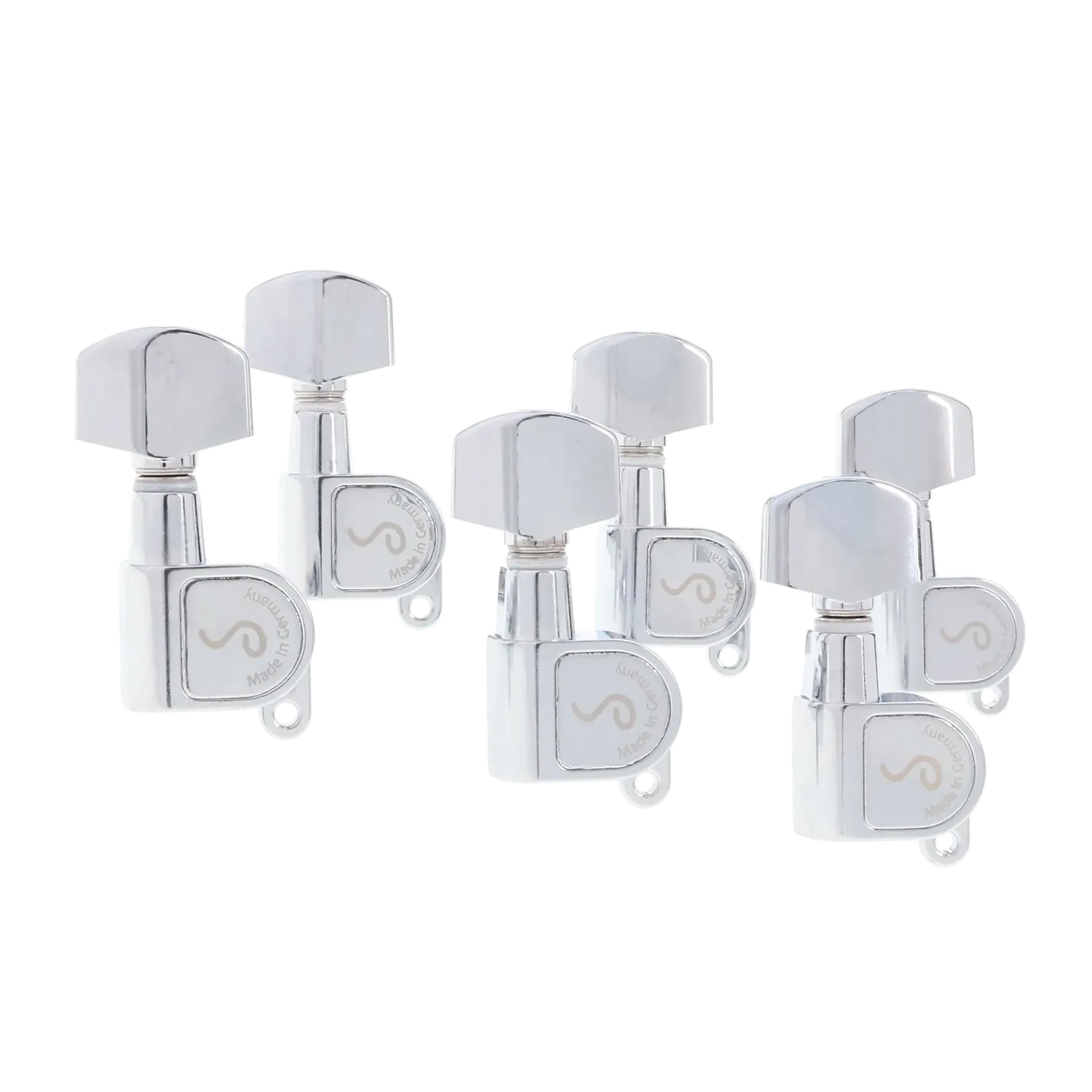Schaller M6 Tuners Set 6 in Line - Chrome - Reclaimed