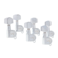 Schaller M6 Tuners Set 6 in Line - Chrome - Reclaimed