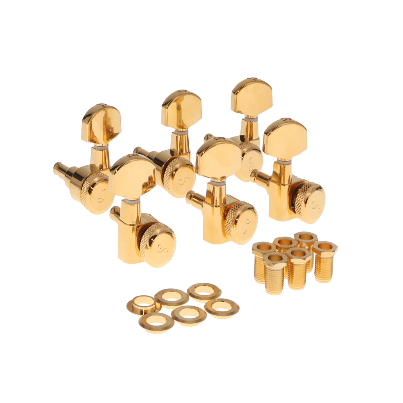 Schaller locking Tuner 6-In-Line set - Gold - Reclaimed