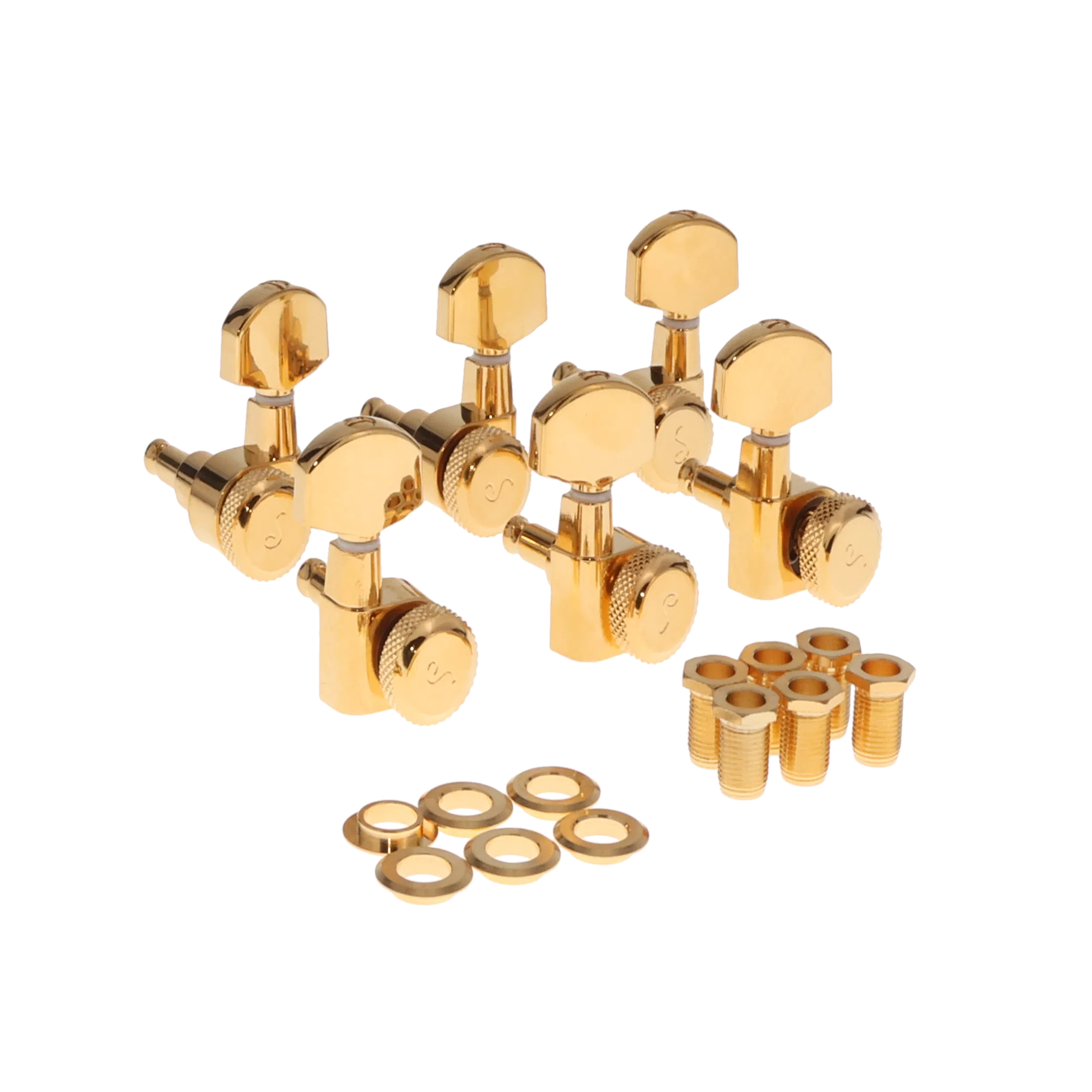 Schaller locking Tuner 6-In-Line set - Gold - Reclaimed