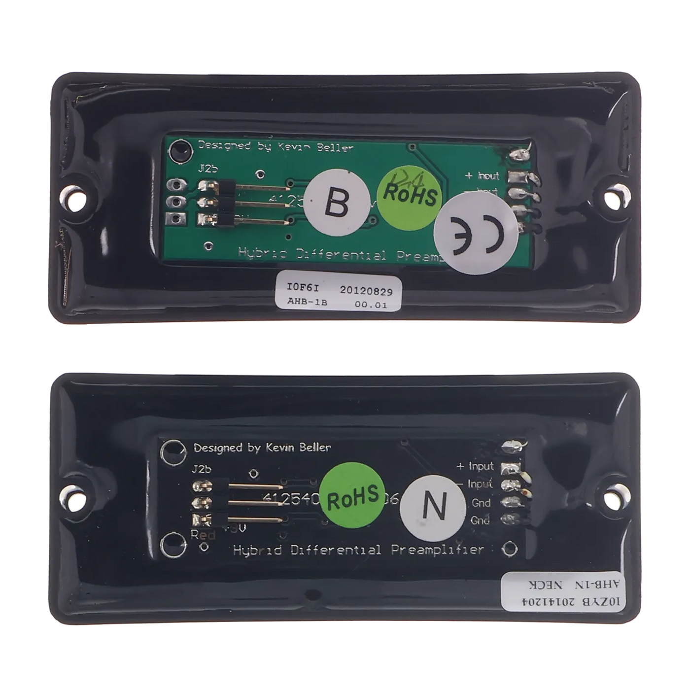 Seymour Duncan AHB-1s Blackouts Metal 7-String Phase II Pickup Set - Black - Reclaimed