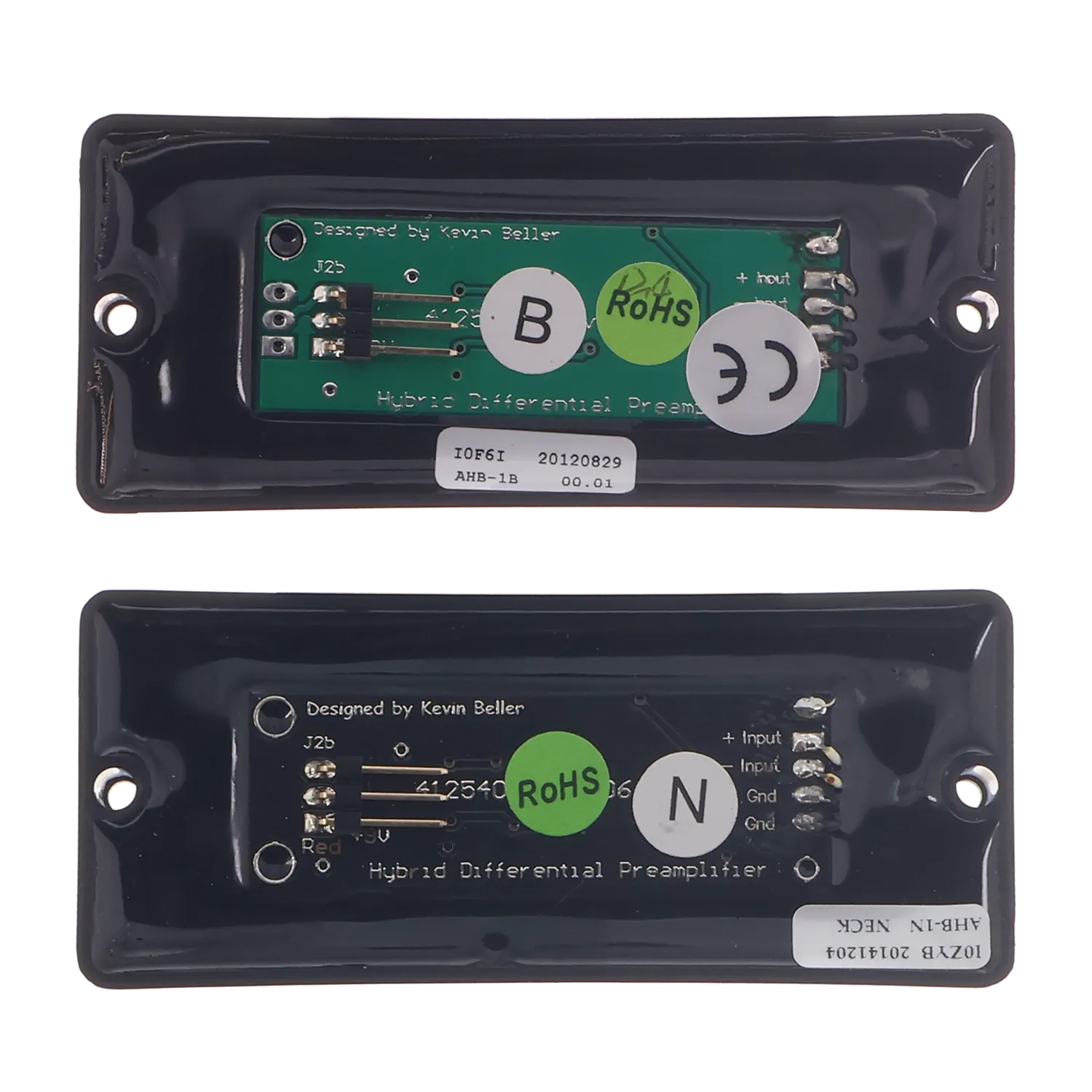 Seymour Duncan AHB-1s Blackouts Metal 7-String Phase II Pickup Set - Black - Reclaimed