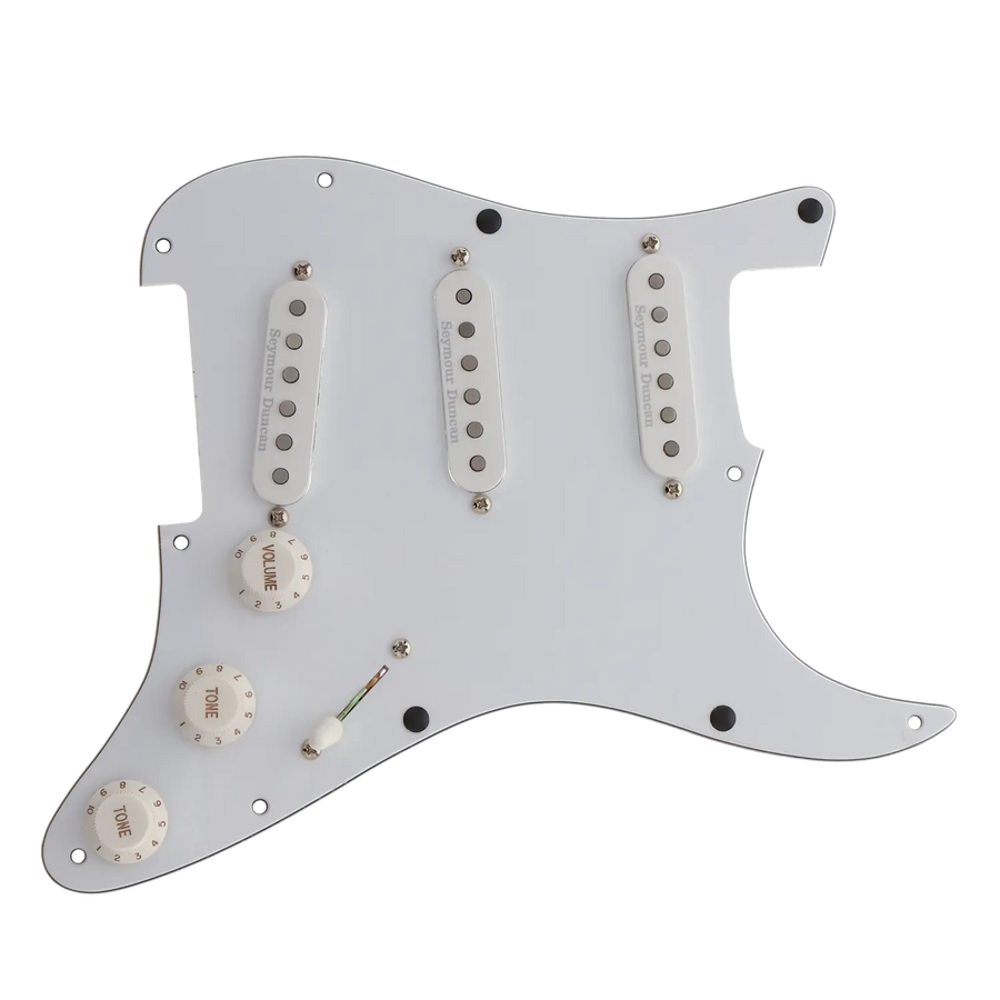 Seymour Duncan Classic Stack Loaded Pickguard - White - Reclaimed