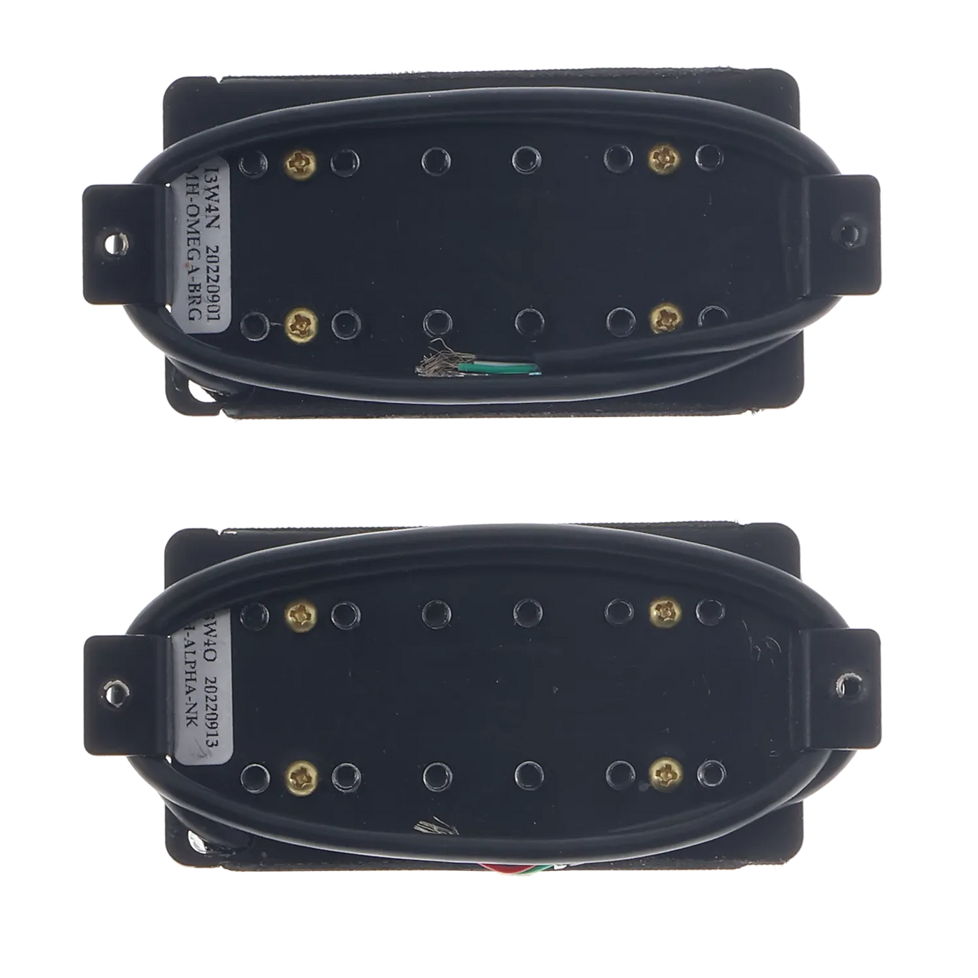 Seymour Duncan Mark Holcomb Alpha & Omega Set - Black w/ Blackened Logo - Reclaimed