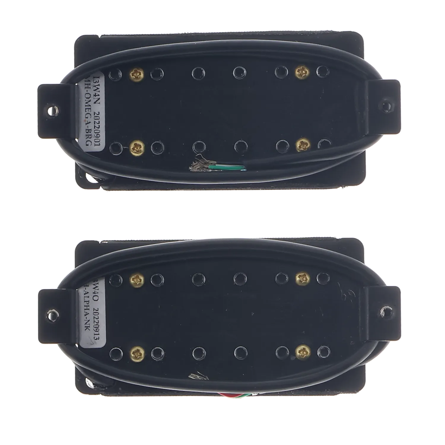 Seymour Duncan Mark Holcomb Alpha & Omega Set - Black w/ Blackened Logo - Reclaimed
