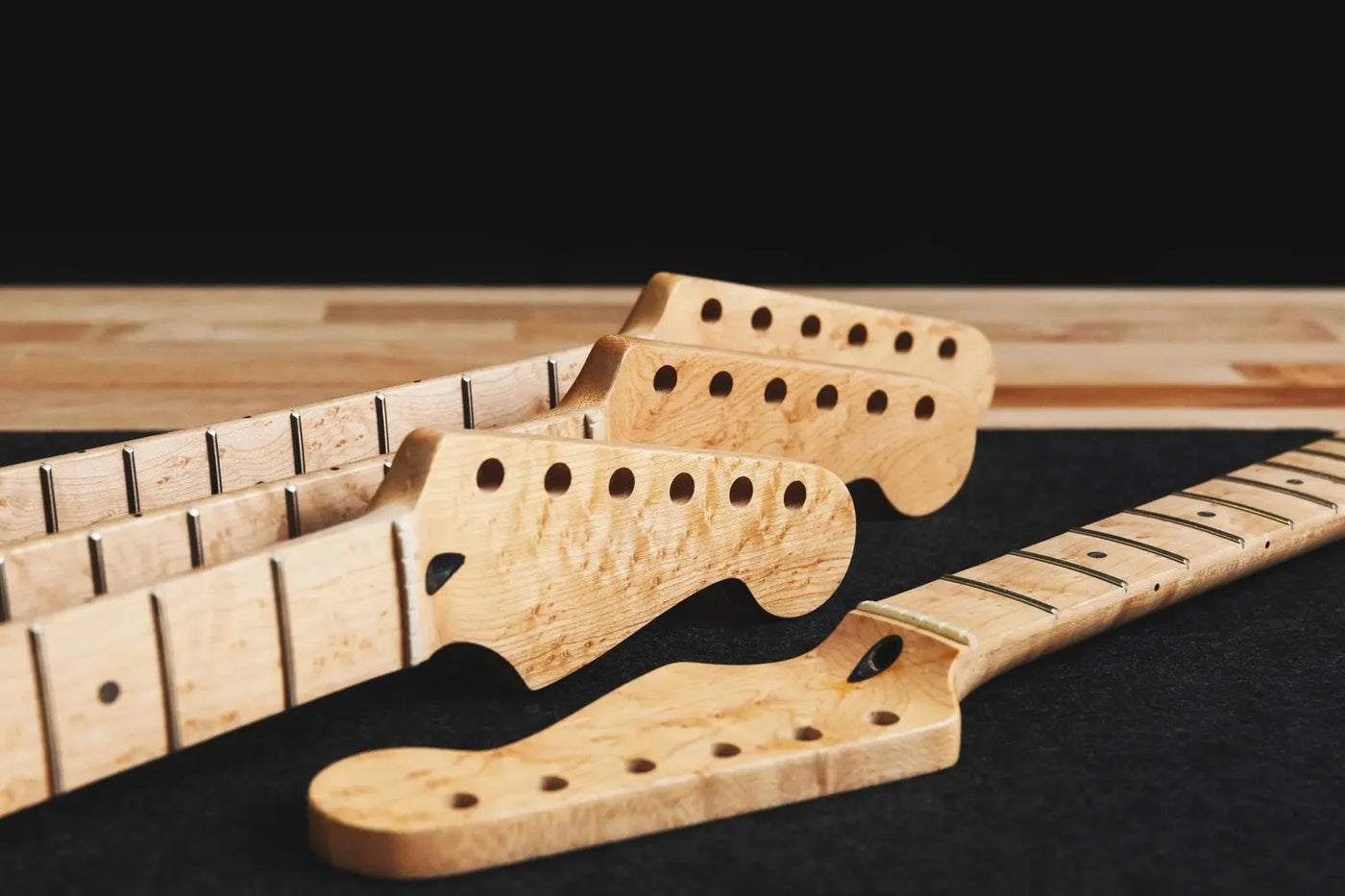 Strat® Jumbo Fret Neck with Birdseye Maple Fingerboard and 10mm Tuner Holes