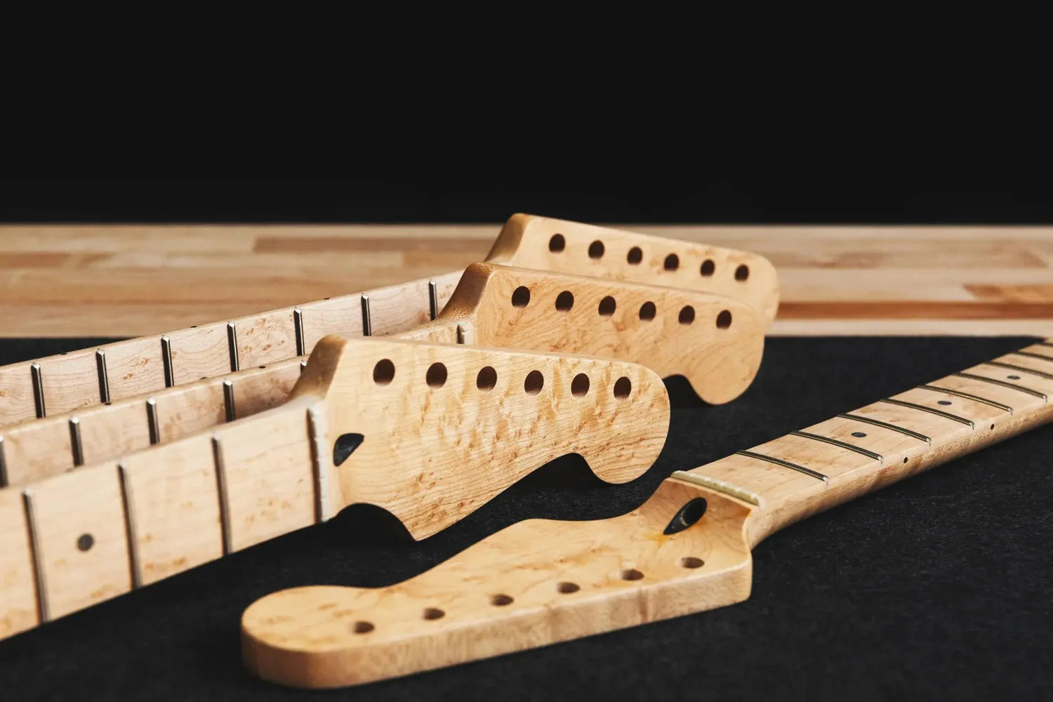 Strat® Jumbo Fret Neck with Birdseye Maple Fingerboard and 10mm Tuner Holes