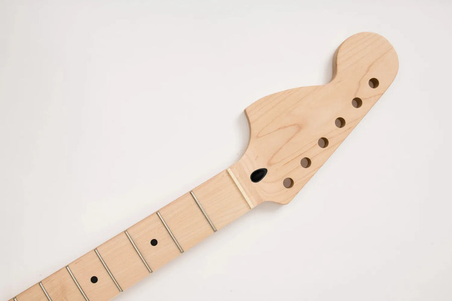 Strat® Neck, 1 Piece Maple Fingerboard w/ Skunk Stripe, Reverse CBS Headstock, Natural Satin Finish