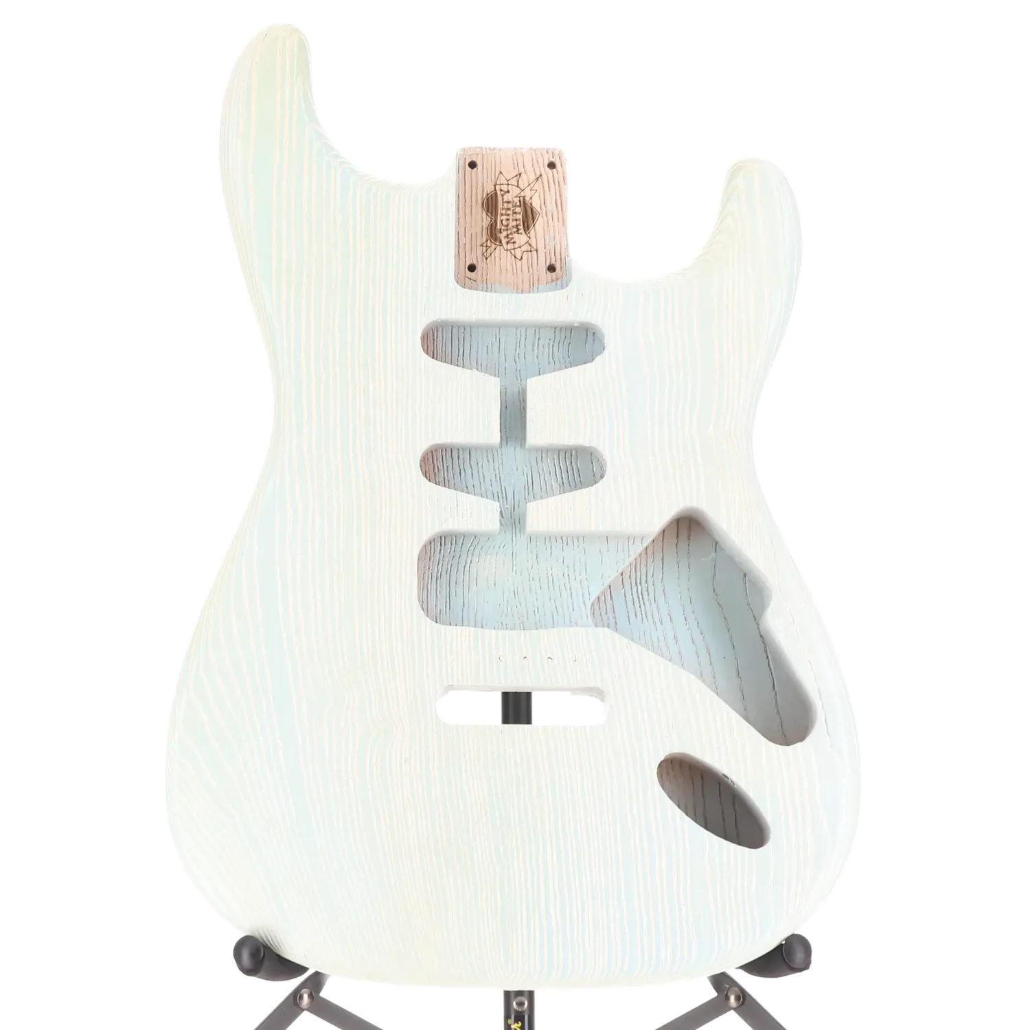 Stratocaster Custom Painted Body - Blue/White Dog Hair - Aged Nitro Lacquer