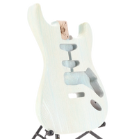 Stratocaster Custom Painted Body - Blue/White Dog Hair - Aged Nitro Lacquer