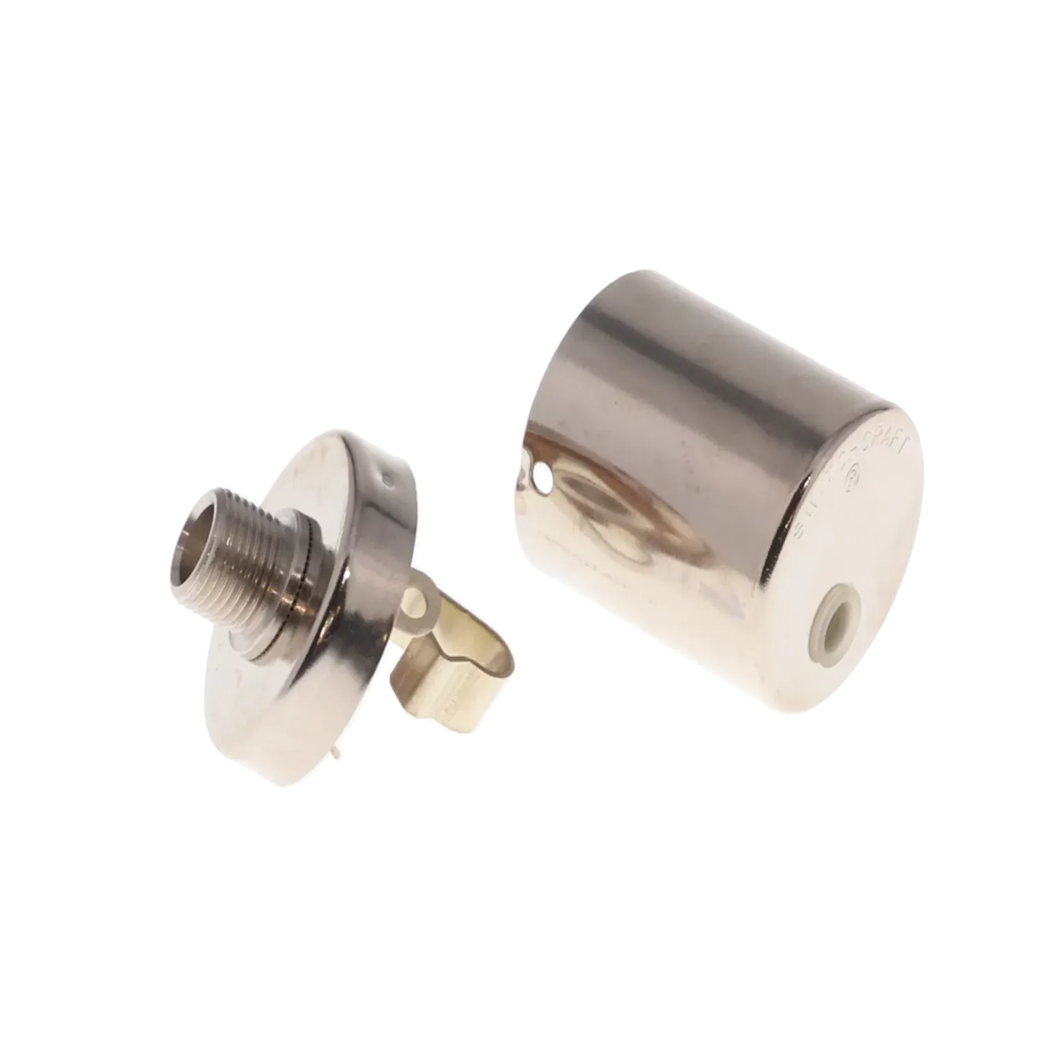 Switchcraft Shielded Output Jack and Can - Nickel - Reclaimed Switchcraft Shielded Output Jack and Can - Nickel - Reclaimed