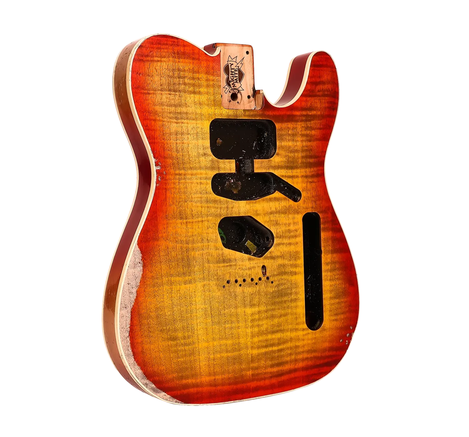 Telecaster Custom Painted Body - Cherry Burst Double Bound