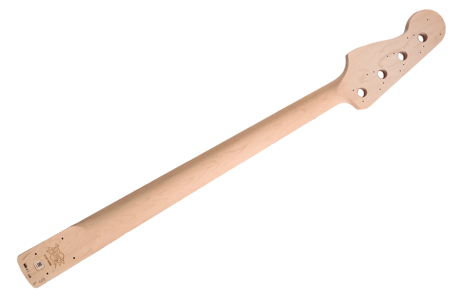 USA Fretless Precision Bass Neck w/ Ebony Fingerboard (Unfinished/Sanded)