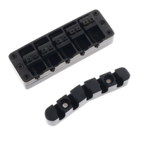 Warwick 5 String Bass Bridge Assembly - Black - Reclaimed