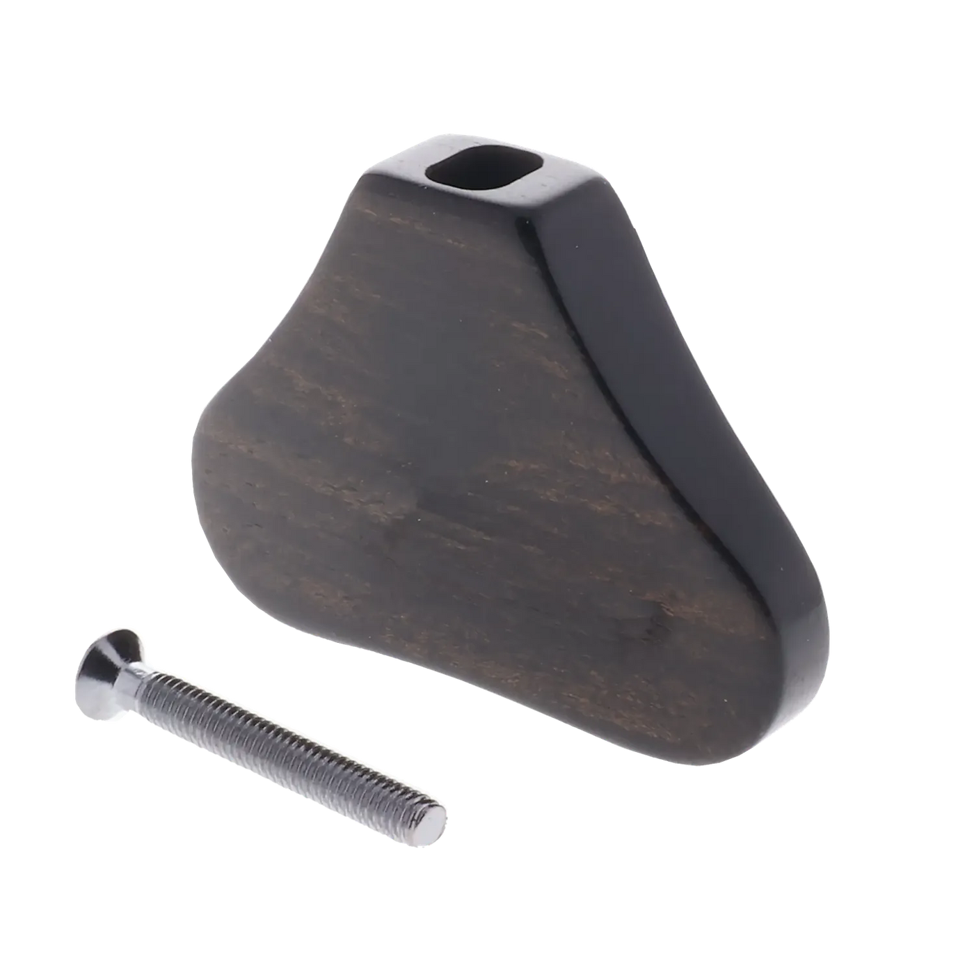 Warwick Wooden Peg for Warwick Machine Heads - Ebony (with Nickel Screw) - Reclaimed