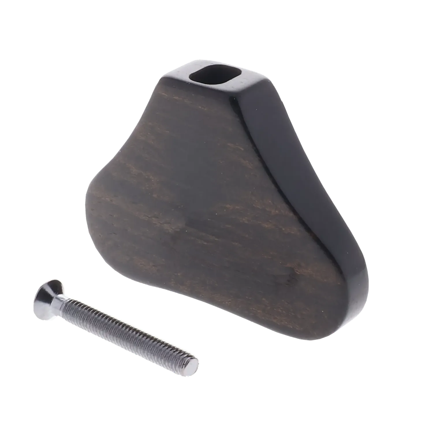 Warwick Wooden Peg for Warwick Machine Heads - Ebony (with Nickel Screw) - Reclaimed