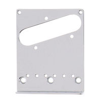 Fender Telecaster Bridge Plate American Deluxe Left Handed - Chrome - Reclaimed